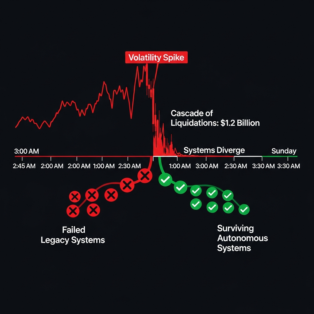 Feb 3, 2025 Ethereum flash crash: autonomous systems survived, manual systems failed