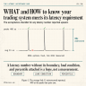 What and How to Measure Trading System Latency: A P99 Acceptance Bar for Low Latency Infrastructure - 2026 07 05 latency acceptance bar cover