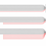 Order flow meeting three different exchange message-rate ceilings: parallel lines representing messages converge into a narrow aperture for CME Globex, Eurex T7 and Binance, each labelled with its enforcement unit, while rejected messages fold back toward the sender in red